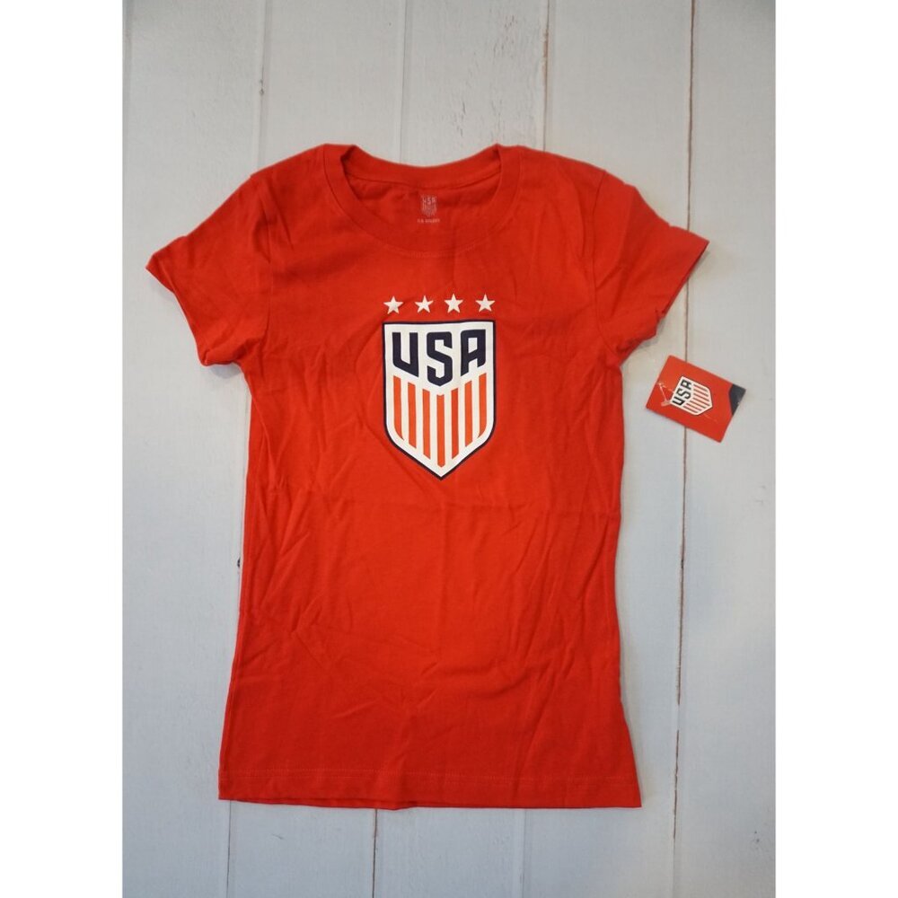 USA Soccer National Team Crystal Dunn #19 Girls Short Sleeve Shirt - Size L